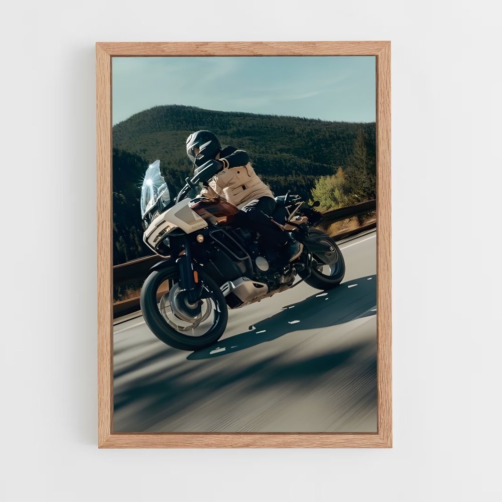 Poster Aventure à Moto – affiche Harley-Davidson (vue 4)
